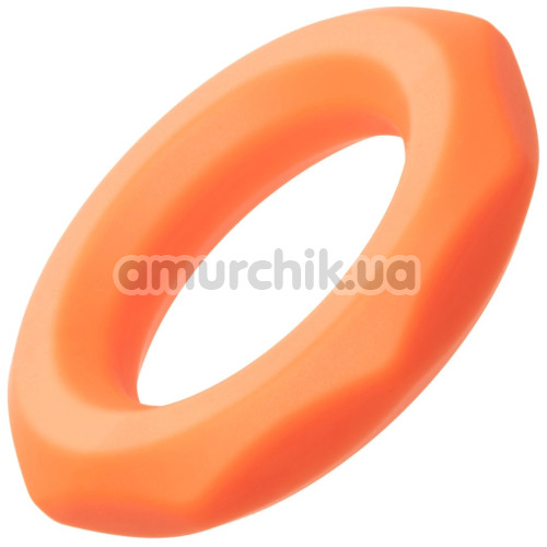 Ерекційне кільце для члена Alpha Liquid Silicone Sexagon Ring, помаранчеве