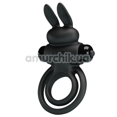 Виброкольцо Pretty Love Vibrant Penis Ring III, черное - Фото №1