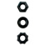 Набор из 3 эрекционных колец Renegade Chubbies Super Stretchable Rings, черный - Фото №1