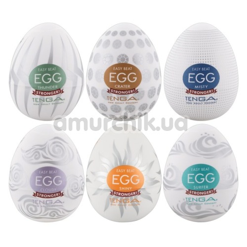 Набір з 6 мастурбаторов Tenga Egg Hard Boiled Package