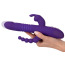 Анально-вагинально-клиторальный вибратор с ротацией и толчками Sweet Smile Thrusting Pearl Triple Vibrator, фиолетовый - Фото №6