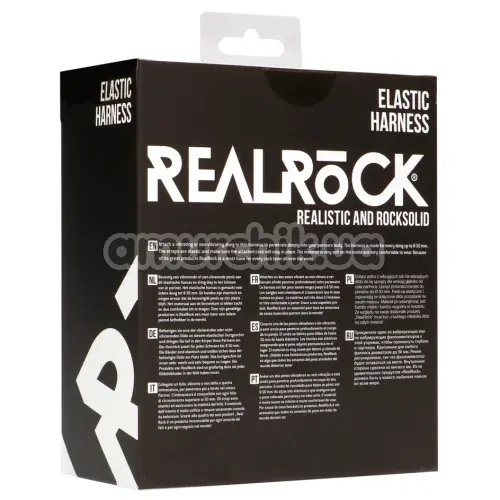Трусики для страпона Realrock Elastic Harness, чорні