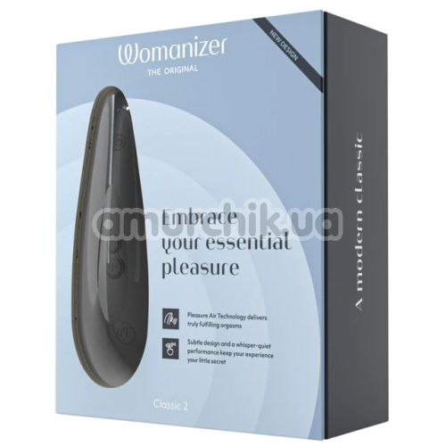Симулятор орального секса для женщин Womanizer Classic 2, черный