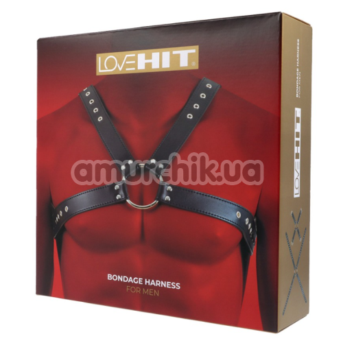 Портупея Love Hit Bondage Harness For Men Mod. 3, чорна