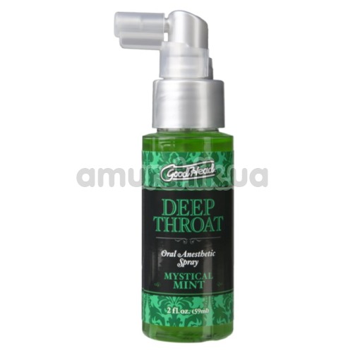 Розслабляючий спрей для мінету GoodHead Deep Throat Spray Mystical Mint - м'ята, 59 мл - Фото №1