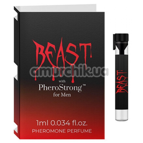 Духи с феромонами Beast With PheroStrong для мужчин, 1 мл