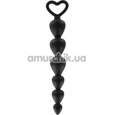 Анальний ланцюжок Toy Joy Bottom Beads, чорний - Фото №1