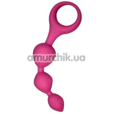Анальний ланцюжок Alive Triball Anal Curves, рожевий - Фото №1
