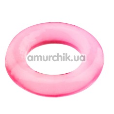 Эрекционное кольцо BasicX 1 inch, розовое - Фото №1