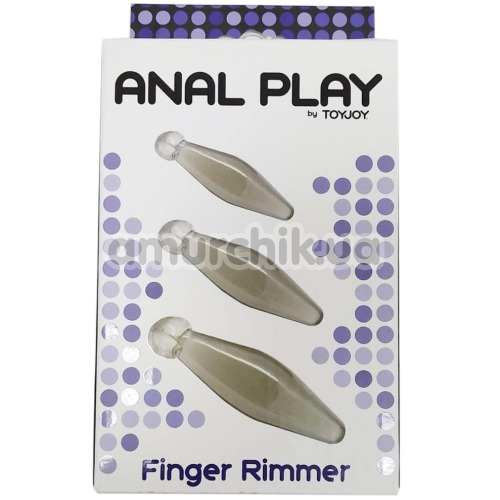 Насадки на палець для анальних ігор Bottoms Up Finger Rimmers, 3 шт
