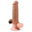 Насадка - подовжувач пеніса з вібрацією Lovetoy Pleasure X - Tender Series LV1061, коричнева - Фото №2