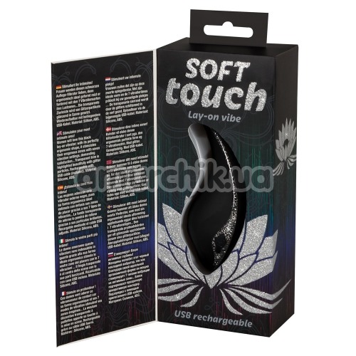 Клиторальный вибратор Soft Touch Lay-On Vibe, черный