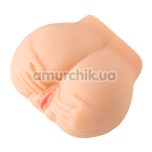 Штучна вагіна та анус з вібрацією Juicy Pussy Camille, тілесна - Фото №1