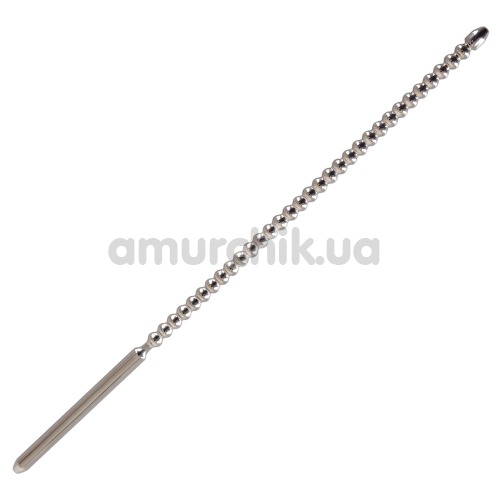 Уретральная вставка Sextreme Steel Dip Stick Ribbed, 0.6 см