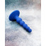 Анальная пробка Loveshop Silicone Ribbed Plug, синяя - Фото №3