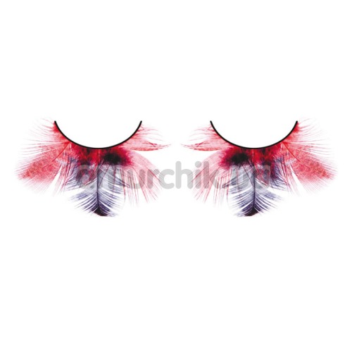 Ресницы Red-Purple Feather Eyelashes (модель 622) - Фото №1