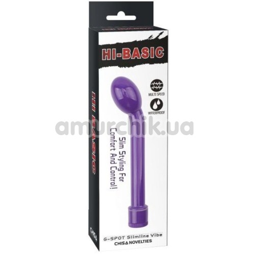 Вибратор Hi Basic G-Spot Slimline Vibe, фиолетовый