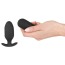 Анальная пробка с вибрацией и электростимуляцией XouXou Vibrating E-Stim Butt Plug, черная - Фото №9