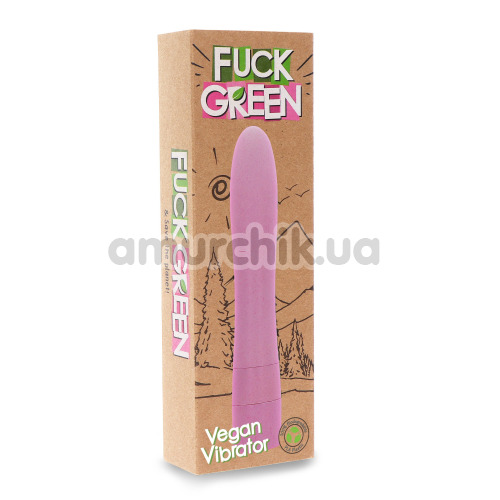 Вибратор Fuck Green Vegan Vibrator, розовый