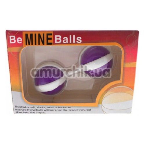 Вагинальные шарики Be Mine Balls, фиолетовые