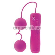 Вагінальні кульки з вібрацією Funky Duo Power Balls, фіолетові - Фото №1