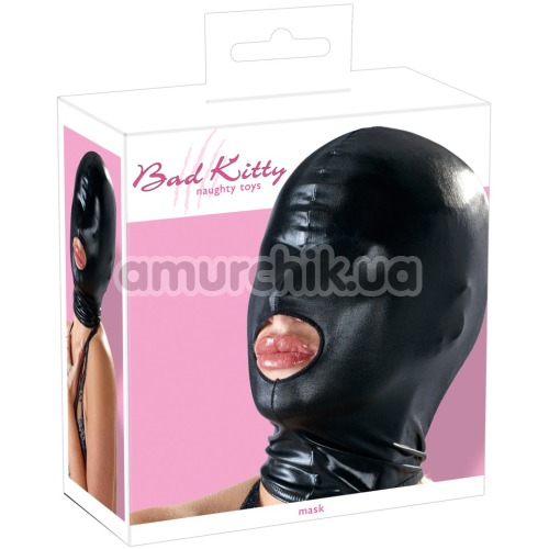 Маска Bad Kitty Naughty Toys Hood Mouth Mask, чорна