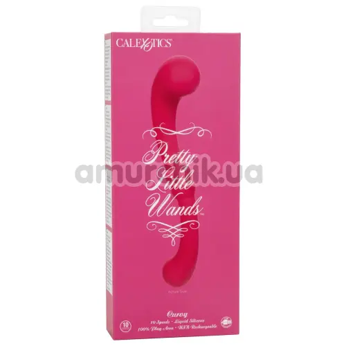 Вибратор для точки G Pretty Little Wands Curvy, розовый
