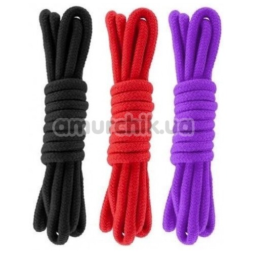 Набір мотузок sLash Bondage Rope Triple Submission 3 м, різнокольоровий