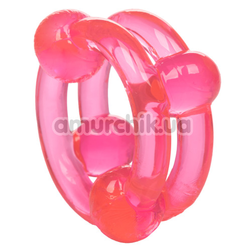 Набір ерекційних кілець Island Rings Double Stackers рожевий, 2 шт