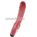 Вібратор Long Jelly Vibrator рожевий - Фото №1