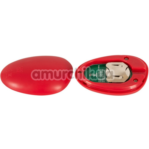 Безремневой страпон с вибрацией Triple Teaser Remote Controlled Strapless Strap-On, красный