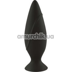Анальная пробка Malesation Large Silicone Butt Plug, черная - Фото №1