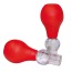 Вакуумные стимуляторы для сосков Bad Kitty Nipple Pump, красные - Фото №2