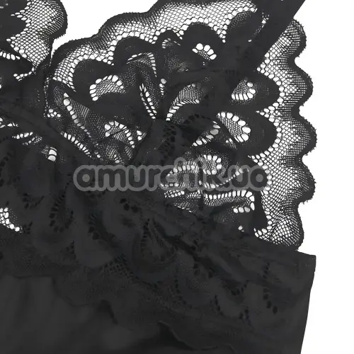 Комплект Star Night Dentelle Set, черный: пеньюар + трусики
