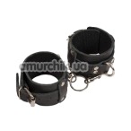 Фіксатори для рук Leather Dominant Hand Cuffs, чорні - Фото №1