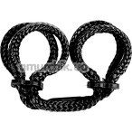 Фіксатори для рук Japanese Silk Love Rope Wrist Cuffs, чорні - Фото №1