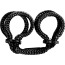 Фіксатори для рук Japanese Silk Love Rope Wrist Cuffs, чорні - Фото №1
