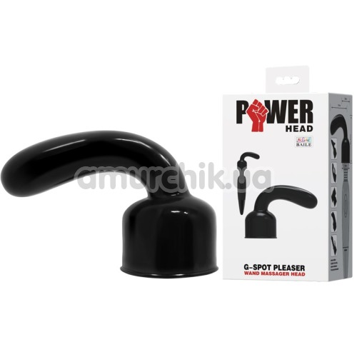 Насадка для вибромассажеров Power Head G-Spot Pleaser Wand Massager Head, черная