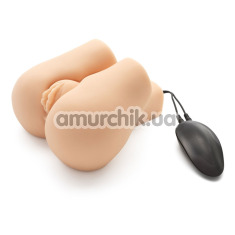 Искусственная вагина и анус с вибрацией Bangers Nasty Nympho Bouncer, телесная - Фото №1