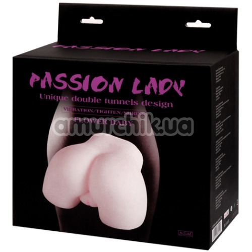 Искусственная вагина и анус с вибрацией Passion Lady Pussy & Anal, телесная