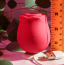 Симулятор орального сексу для жінок Eve's Ravishing Rose Clit Pleaser, червоний - Фото №16