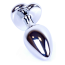 Анальная пробка с фиолетовым кристаллом Exclusivity Jewellery Silver Heart Plug, серебряная - Фото №6