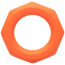 Ерекційне кільце для члена Alpha Liquid Silicone Sexagon Ring, помаранчеве - Фото №1