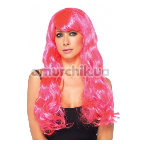 Перука Leg Avenue Neon Star Long Wavy Wig, рожева - Фото №1