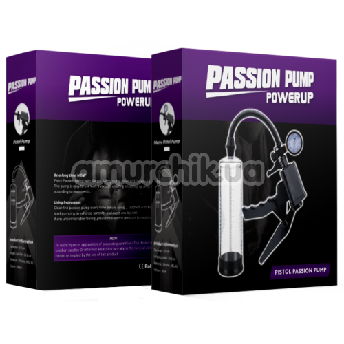 Вакуумна помпа для члена Passion Pump Powerup, чорна