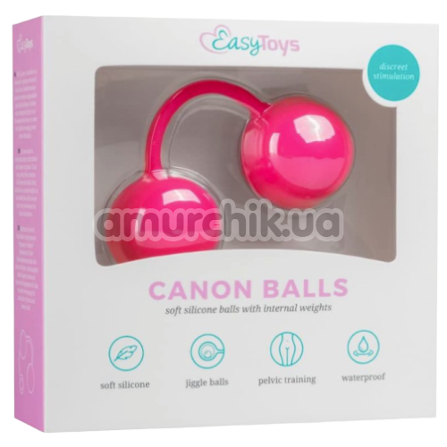 Вагинальные шарики Easy Toys Canon Balls, розовые