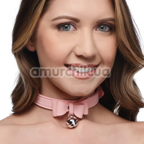 Ошейник Master Series Sugar Kitty Cat Bell Collar, розовый