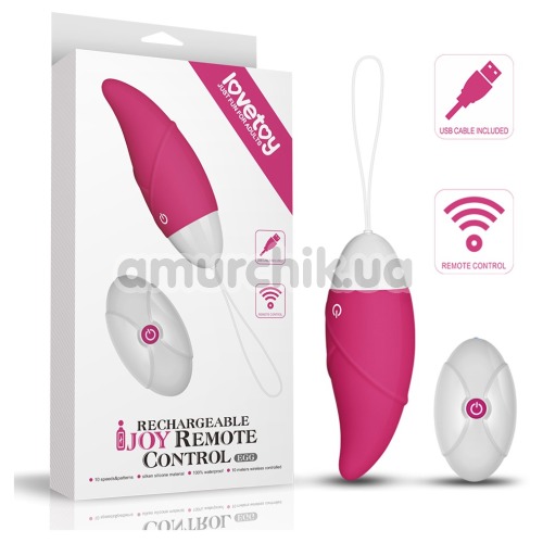 Виброяйцо Lovetoy IJoy Rechargeable Remote Control Egg, розовое