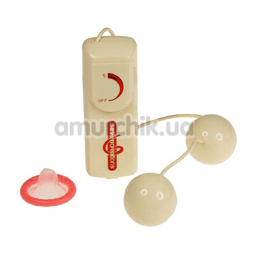 Вагінальні кульки з вібрацією Orgasm Balls Ivory - Фото №1
