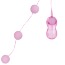 Анально-вагінальні кульки з вібрацією Power Balls рожеві - Фото №1
